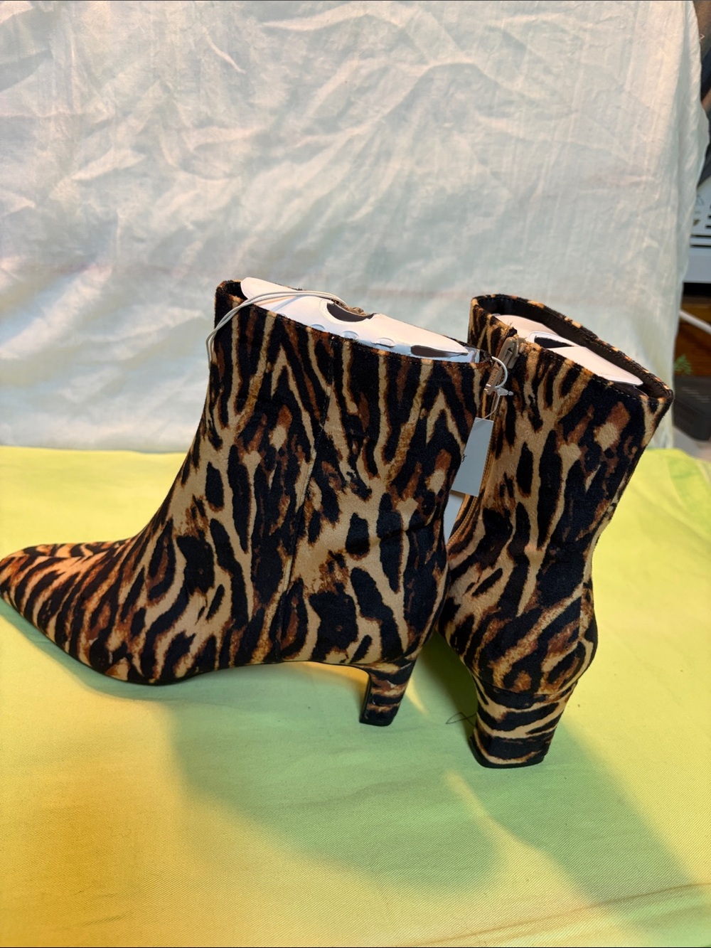 a new day Leopard Print Ankle Booties - Black & Brown